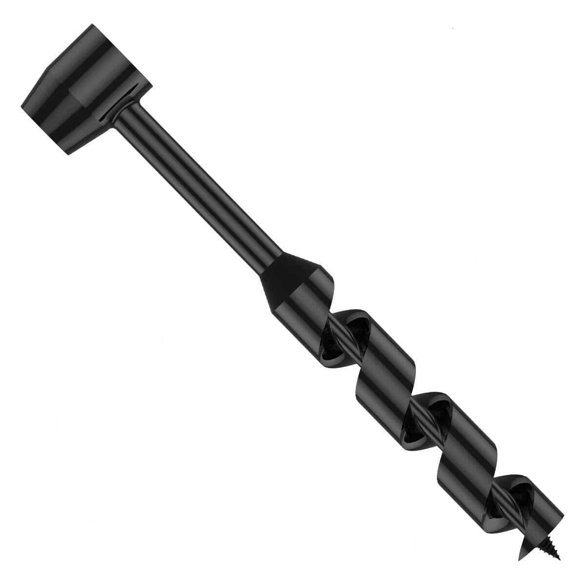 SOCOJE Hand Auger Wood Drill, Bushcraft Manual Survival Drill Bit Self-Tapping Survival Wood Punch Tool for Camping,Outdoor,Hiking,Woodworking - 10mm*