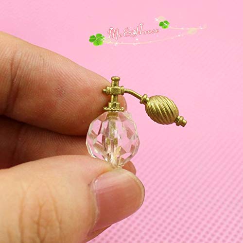 1/12 Dollhouse Miniatures Lovely Mini Perfume Bottle/Doll House Toys Cologne; H 1.5cm; 2 PCS