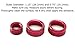 iJDMTOY 3pcs Red Anodized Aluminum AC Climate Control and Radio Volume Turner Ring Covers Compatible with BMW 1 2 3 3GT 4 Series (F20 F22 F30 F31 F32 F33 F80 F82 F87)