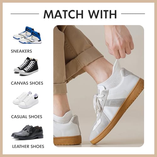 12 Pairs Men's Ankle Athletic Running Socks, Cushioned Wicking Anti-Blister Low Cut Sports Socks with Tab4