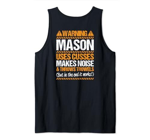 Brickmason Masonry Brick Bricklayer Throws Trowels Mason Tank Top