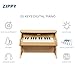 ZIPPY Kids Piano Keyboard, 25 Keys Digital Piano for Kids, Mini Music Educational Instrument Toy, Wood Toy for Toddlers Girls Boys (Oak)