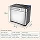 Brotbackautomat 710W Backmeister mit Automatische Zutatenbox, 19 Programme, Edelstahl Bread Maker Vollautomatische mit 15 Stunden Timing-Funktion, Sichtfenster Silber