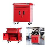 TANKSTORM Tool Chest Heavy Duty Cart Steel Rolling...