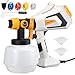 Grixz Paint Sprayer, Fence Paint Sprayer with 5 Nozzles, 650W HVLP Spray Gun, 3 Spray Patterns, 1200ml Capacity for Fences and Sheds, Garden Furniture, Walls, Ceilings, Cabinet