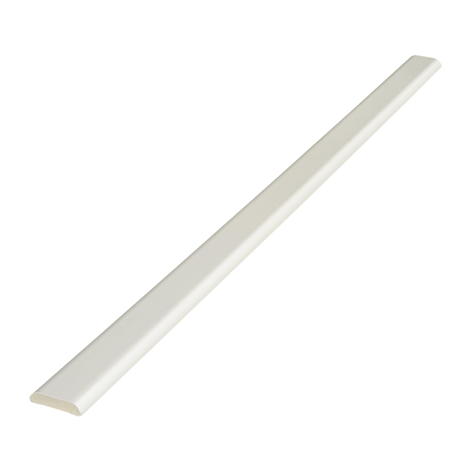 25mm D-Mould Architrave uPVC Plastic Finishing Trim (2.5m) - White