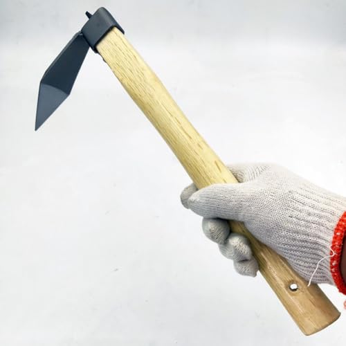 Azada de acero carbono para jardín mano miniatura 3