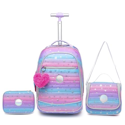 Kit Mochila Escolar Rodinhas Lancheira Estojo Resistente