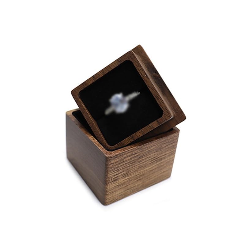 Boîte-cadeau en bois idéale pour offrir une bague unique - 7