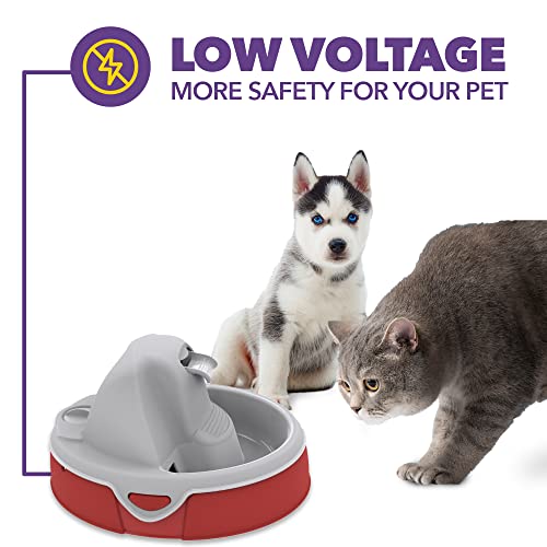 Fonte Aqua Flow BivoL Branca e Branca Amicus para Gatos, Branca e Branca