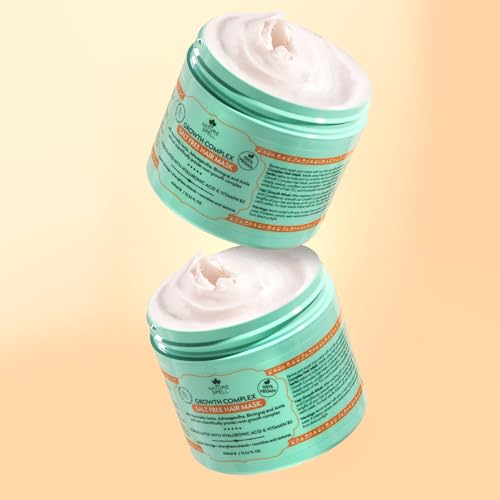 Nature Spell Hair Mask for Hair Growth 400ml - Infused with Ayurvedic Herbs – Stimulates Healthy Hair Growth – Salt Free - Suitable for all Hair Types including Dry Damaged Hair – Made in the UK - Image 6