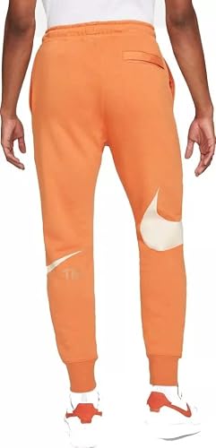 Nike Sportswear Swoosh Men's Semi-Brushed Back Pants (As1, Alpha, M, Regular, Regular, Orange, Medium, Regular) #TOP2