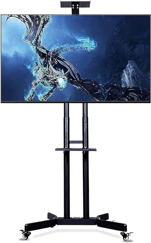 Soporte móvil para TV de 32-70 pulg con base de vidrio ajustable miniatura 1