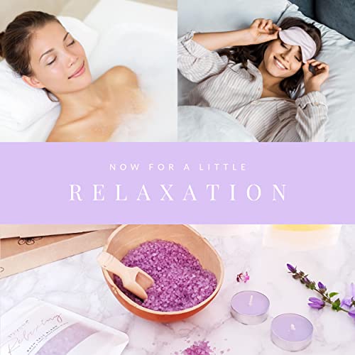 Pamper Kit for Women, Hug in a Box Birthday Gifts for Relaxation, Self Care Pamper Hamper, Spa Gift Box for Mum, Wife, Girlfriend, Friend, Thinking of You, Christmas Present Bath Salts & Eye Mask Set - Image 5