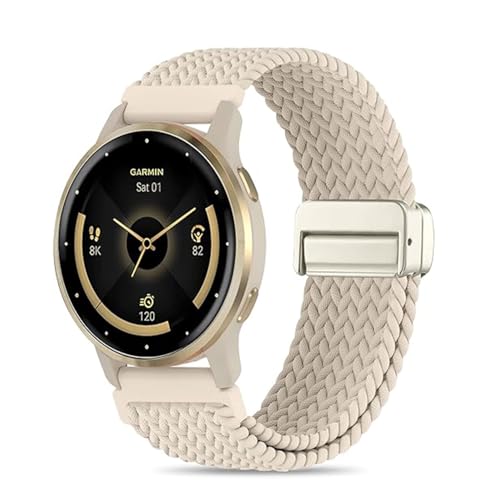 Correa trenzada elástica 22mm compatible para reloj Android miniatura 6
