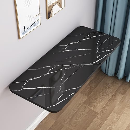 Table pliante murale gain de place blanche pour cuisine