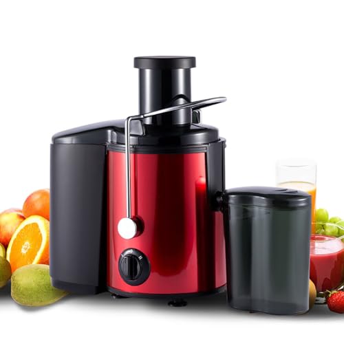 NSTVVEE Spremiagrumi da 800 W, spremiagrumi centrifugo, estrattore di Frutta e Verdura con 2 velocità, Scivolo di Alimentazione Largo 65 mm, spremiagrumi in Acciaio Inossidabile, per Risto
