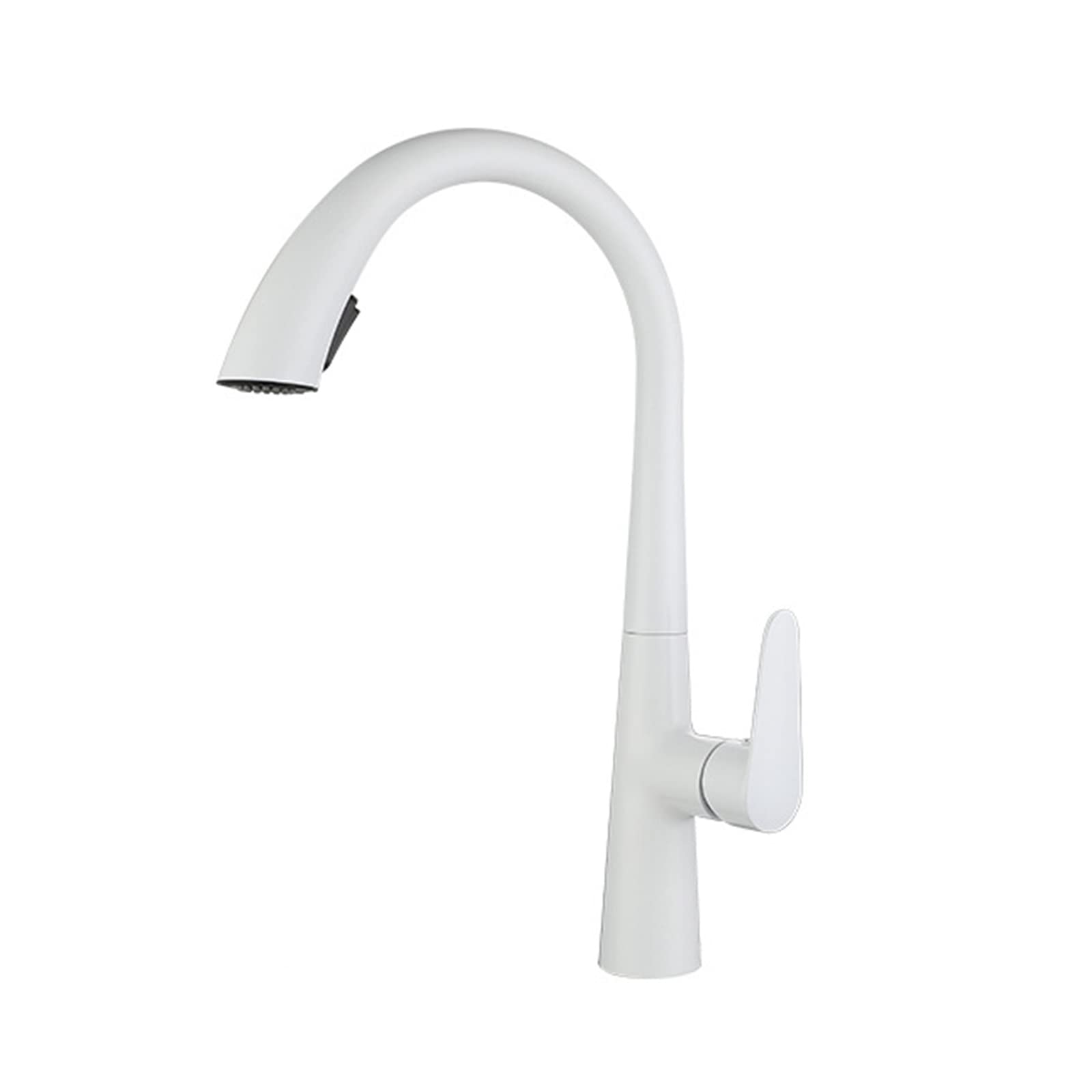 Robinet d'évier de cuisine avec douchette extractible double jet et rotation totale