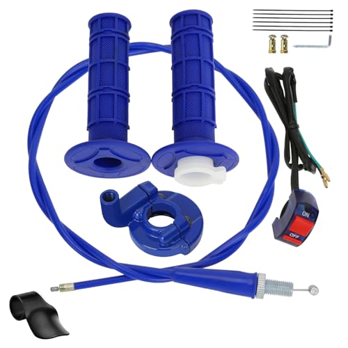 HIAORS 7/8" Mini Bike Throttle Cable Handle Grips Assembly Kit