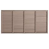 アイガーデン(igarden) アイウッド人工木製 ルーバー ダークブラウン 1枚 高さ90cm幅176cm厚み3.5cm 腐らない 目隠し 樹脂製 フェンス ラティス 塗装不要 シロアリ防止 日除け 境界フェンス アイガーデンオリジナル ディスプレー パーティション ガーデンファニチャー 間仕切り (ダークブラウン, 9176)