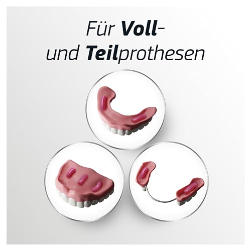 Blend-a-dent Plus Unschlagbare Bisskraft Haftcreme für Voll- und Teilprothesen, Made in Germany, Geschmacksneutral, 4x40g,Weiss