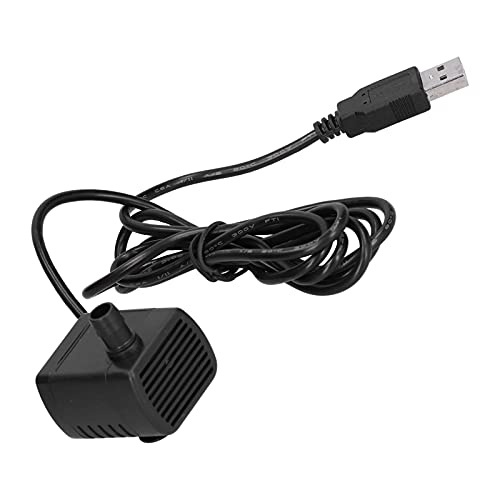 Aolidsive Dispositivo de Circulación en Miniatura con Bomba USB, Material ABS, Caudal de 120L/H, Ideal para Acuarios y Características de Agua Pequeñas
