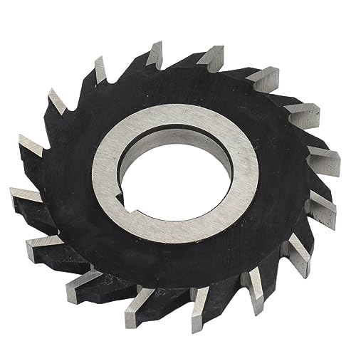 Image of Face Milling Cutter Disc High Hardness Plane Processing for Milling Machines Workshops High Speed Steel 80mm 16 Teeth 1 Piece