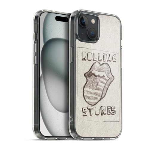 Funda de Gel Suave iPhone 15 Plus The Rolling Stones Bandera EEUU 1