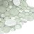 TBUBWG-01 Random Circle Glass Mix Stone Mosaic Tile in Mint Green and White (1 Sheet)