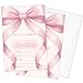 HQLOW 20 Pack Pink Bow Birthday Party Invitations with Envelopes for Girls Teens Adults, Birthday Celebration Party Invites Invitation Cards -12