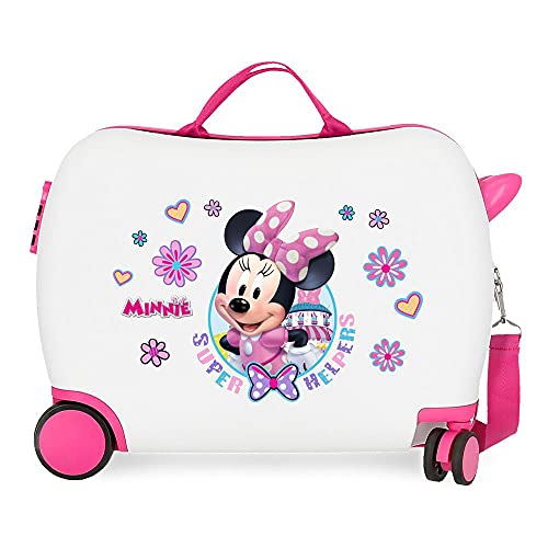 Disney Niñas Equipaje, Blanco, 50x38x20 cms