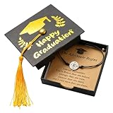 OYIWINMI Graduation Gifts Her Him Compass Bracelet with Unique Grad Cap Box Adjustable Graduation Bracelet for Family Friends Nursery High School University Masters PHD Graduation 2026 Present