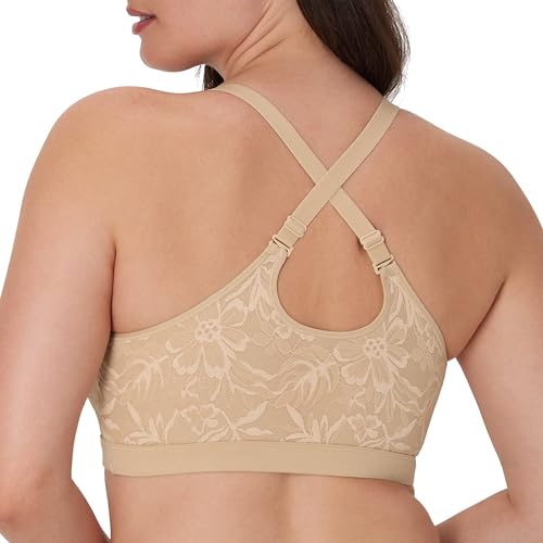 Bali Women's Breathe, Cotton Modal Wireless Bra, Lightweight Breathable Pullover Bralette, Convertible Straps4