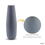 Hosley 16-Inch High Gray Metal Vase for Home Decor, Ideal Room and Bedroom Decor, Perfect for Dried Flowers, Floral Arrangements, Weddings, Office Decor, Wedding Gift - Image 5