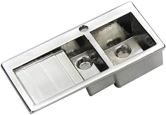 Silver 1/12 Realistic Wash Basin Model Role Play, Doll House Accessory