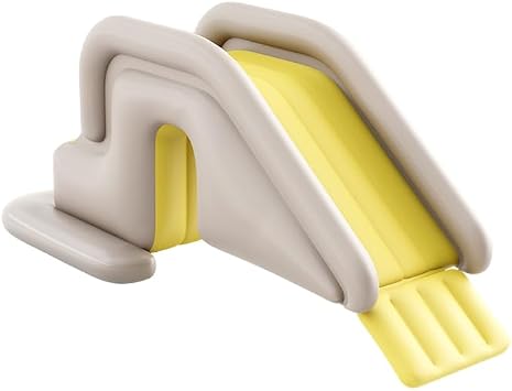 Pool Slide, Water Slide, For Children, Inflatable, Pool Slide, Toy, Water Slide, Water Play, Convenient Installation, Suitable for Indoor/Outdoor/Beach/Pool/Garden/Backyard/Summer Water Party Yellow