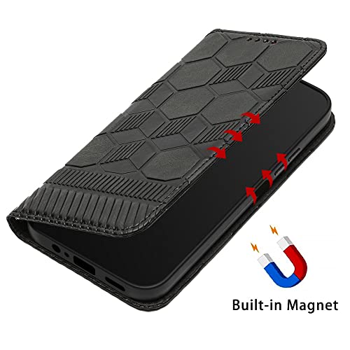 Happygor Capa carteira para Galaxy M23 5G + Pelicula 3D, Capa de telefone em couro PU com estampa de