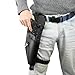 Easecos Blaster Holster PU Leather Blaster Belt Holder with Elastic Leg Strap, Cosplay Costume Prop Accessories (Black)