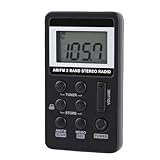 Diseño MP3: radio AM FM con auriculares, esta radio portátil funciona con cualquier auricular de 3,5 mm.Esta radio de bolsillo no tiene altavoz, debe usar auriculares para escuchar.Adecuado para correr, caminar y otros ejercicios.