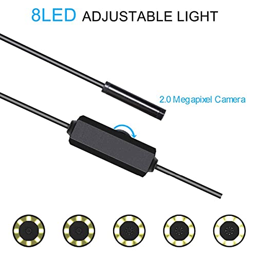 XJJY Endoskop-Kamera 8mm Wireless-Endoskop 2.0 MP HD-Boreskop starres Schlangenkabel für iPhone Android Samsung Huawei… – Bild 8