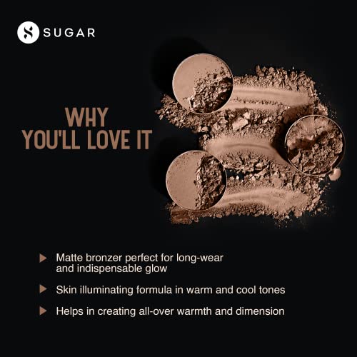 SUGAR Cosmetics - Contour De Force - Mini Bronzer - 01 Taupe Topper (Brown-Gray Matte Bronzer) - Lightweight, Contour Bronzer with Matte Finish - Image 4