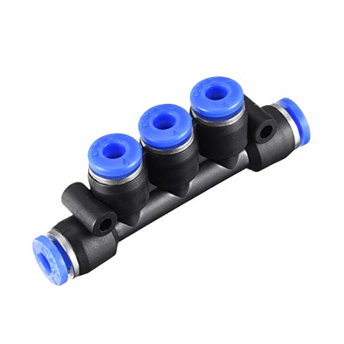 70% Off Everything uxcell Plastic Inline Manifold Union Push to Connect Tube Fittings 4mm or 5/32" OD Push Lock 2pcs