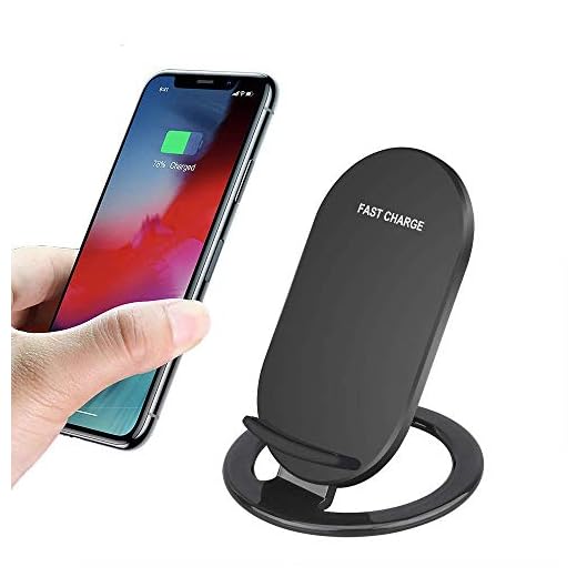 10 W trådlös laddare för iPhone XS Max XR X 8 för Samsung S10 S9 S8 Note 9 Xiaomi Mi9 Mix 3 2s snabbladdande dockstativ