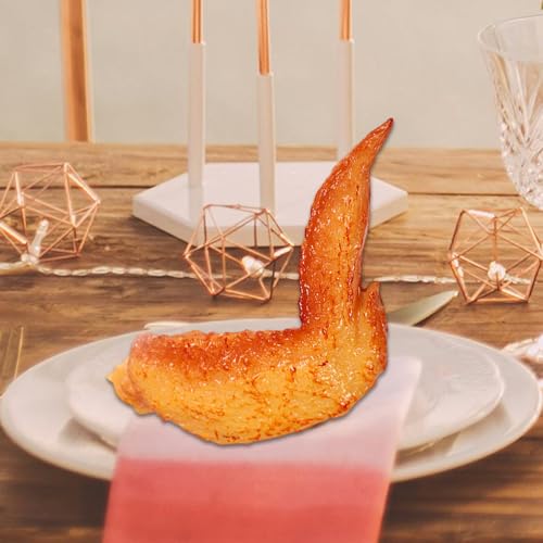 Alas de pollo artificiales de silicona para decoración de mesas festivas 8