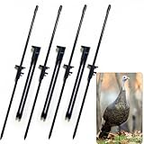 3PCS/7PCS Turkey Decoy Stakes for Hunting, Turkey Decoy Replacement Stakes Lightweight Collapsible Portable Decoys Pole for Outdoor Hen LCD Hunting Accessories (7)