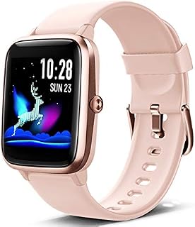 Lintelek Smart Watch, Full Touch Screen Smartwatch HR Monitor, Sleep Tracker, Stopwatch, IP68