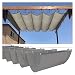 KKCF Toldo RetráCtil, Toldo Ondas En Forma U Repuesto para Exteriores, Persiana Enrollable Transpirable HDPE Resistente A Los Rayos UV del 90% para Cubierta Patio (Color : Gris, Tamaño : 1mx12m)