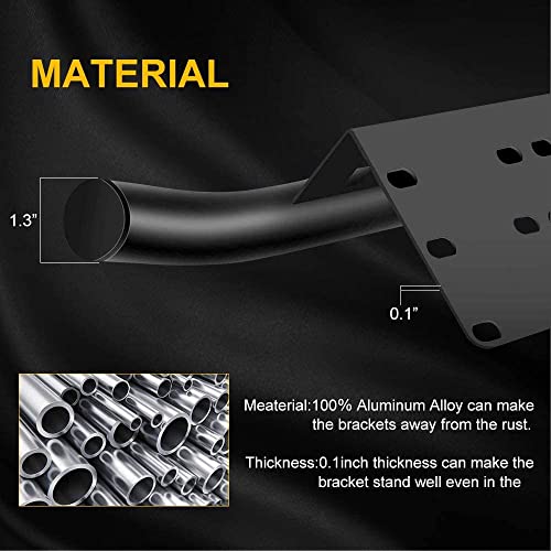 Willpower 23 In Universal Mounting Bracket Tube Clamp Roof Roll Cage Holder For Led Hid Light Bar #TOP2