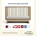 Storkcraft Santorini Deluxe 5-in-1 Convertible Crib with Bonus Toddler Guardrail (Driftwood) – GREENGUARD Gold Certified, Toddler Guardrail Included in Box, Fits Standard Crib Mattress