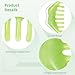 2-Pack Scalp Massage Combs, Resin Portable Head Comb Set for Pressure Relief and Physical Therapy, Green